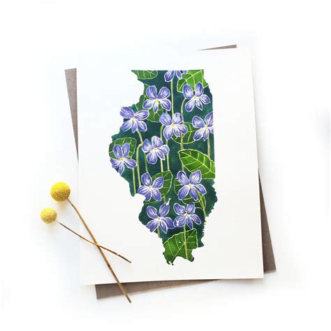 Illinois State Flower Original Watercolor – Sketchy Notions