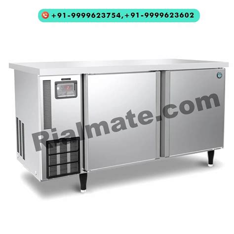 Rialmate Stainless Steel Under Counter Refrigerator Two Door Silver