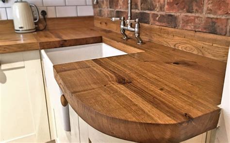 Rustic Oak Solid Wood Worktops Earthy Timber