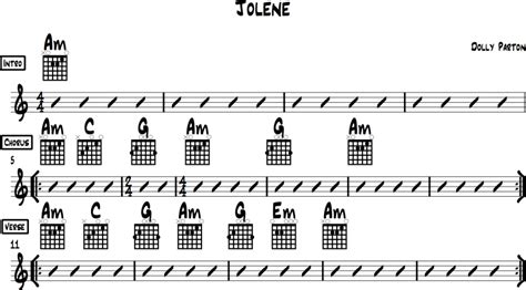 Jolene Chords for Acoustic Guitar (Dolly Parton)