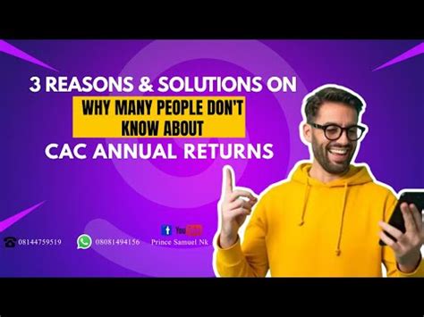 3 Reasons Why Many People Do Not Know About Annual Returns Filing With