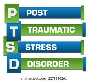 Ptsd Post Traumatic Stress Disorder Text Stock Illustration