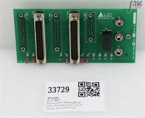 33729 Lam Research Pcb Assy 810 17088 001 J316gallery