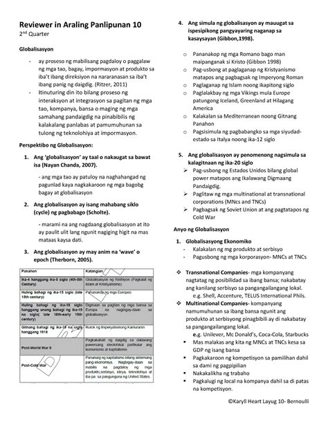 Pdfcoffee Math To Reviewer In Araling Panlipunan 10 2 Nd Quarter