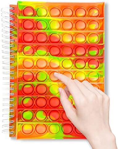 Journal Notebook Spiral Notebook Fidget Toys Push Pop Bubble Fidget