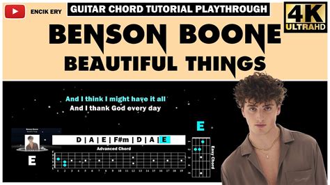 Benson Boone Beautiful Things [ Acoustic Version ] Guitar Chord Tutorial Playthrough