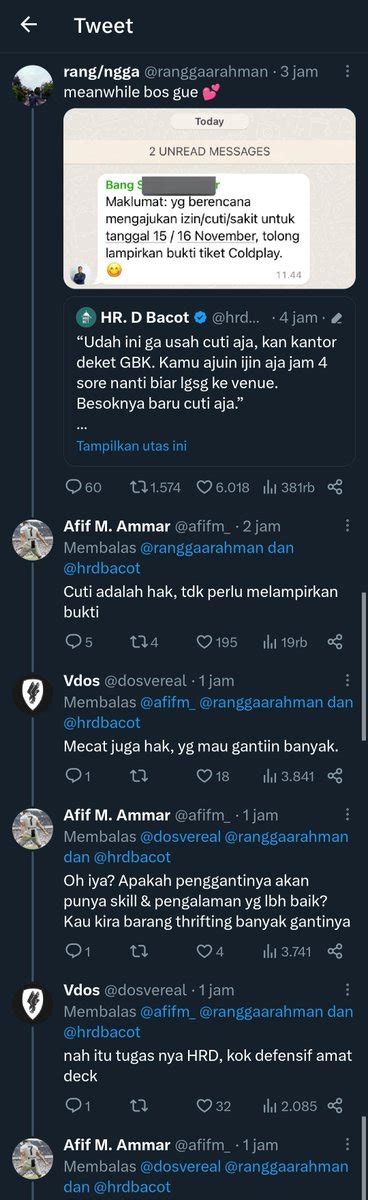 Wib Rt Nenen Budi Setiawan On Twitter Cuti Itu Hak Betul