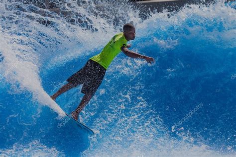 Wave Pool Surfing Action – Stock Editorial Photo © ChrisVanLennepPhoto ...