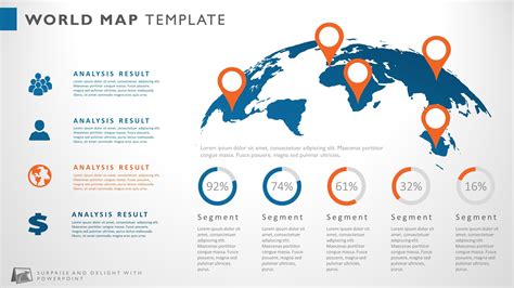 World Map Infographic Powerpoint Template Infographic Powerpoint