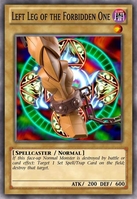 Yugioh Cards But Made By An AI On Twitter Left Leg Of The Forbidden One