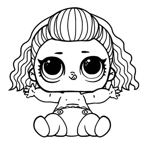 Lol Baby Lil 80s Bb Coloring Page Free Printable Coloring Pages