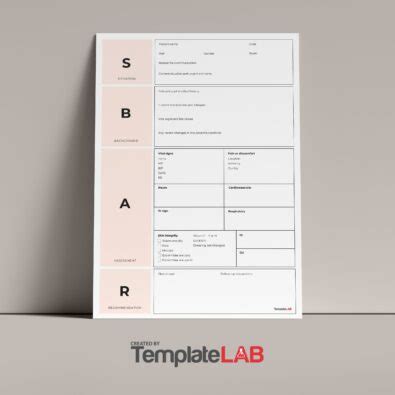 13 Blank SBAR Templates Word PDF ᐅ TemplateLab