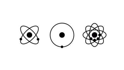 Atomic Models Molecular Atom Neutron Laboratory Icon Physics Science Model For Your Web Site