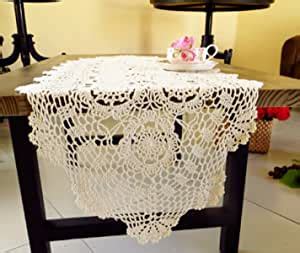 Amazon Laivigo Handmade Crochet Lace Table Cloth Doilies Doily