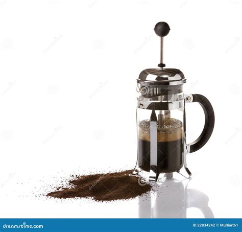 French Press Coffee stock photo. Image of press, utensils - 22034242