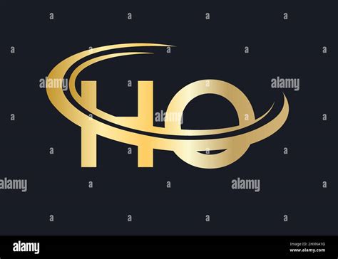 Initial Monogram Letter HO Logo Design Vector HO Logo Design Template