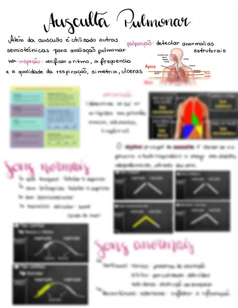 Solution Resumo Ausculta Pulmonar Studypool