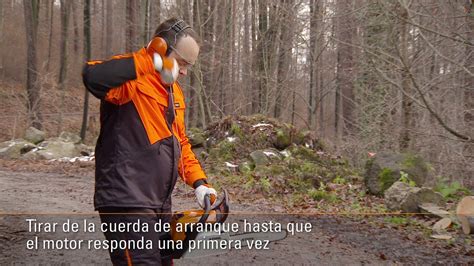 C Mo Arrancar El Motosierra Stihl Ms C Con Ergostart Tutorial