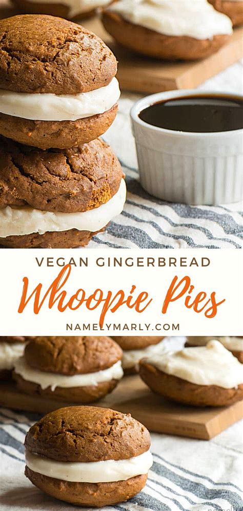 Vegan Gingerbread Whoopie Pies Recipe Receta Dulces