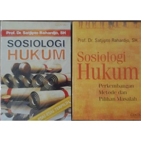 Jual Buku Sosiologi Hukum By Satjipto Rahardjo Shopee Indonesia