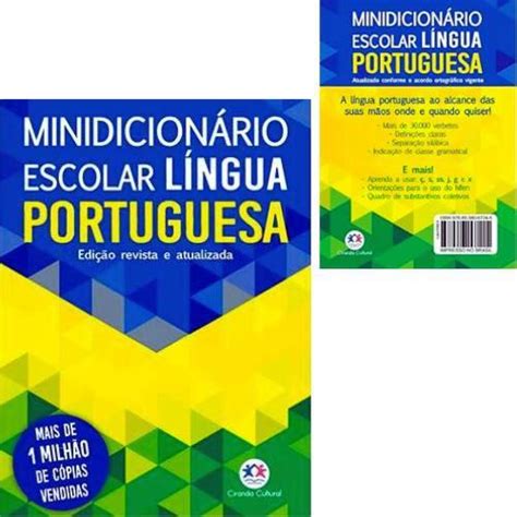 Minidicion Rio Escolar L Ngua Portuguesa Ingl S E Espanhol Dicion Rio