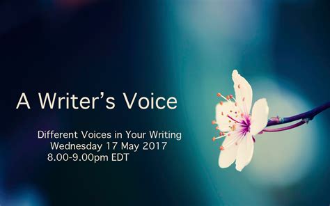 Different Voices In Your Writing A Writers Voice