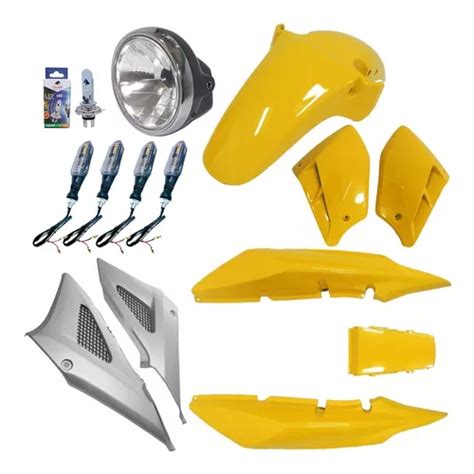 Kit Carenagem Farol Led 4 Piscas Cbx 250 Twister 2001 A 2008