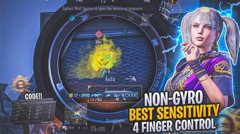 NEW UPDATE 3 4 NON GYRO BEST SENSITIVITY CODE 4 FINGER CONTROL