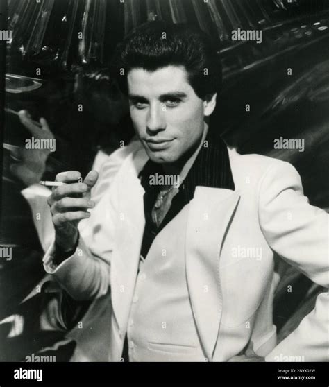 American Actor John Travolta In The Movie Saturday Night Fever Usa