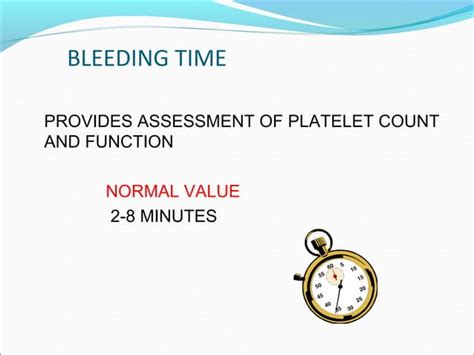 Bleeding Timeclotting Time Pt And Ptt Ppt