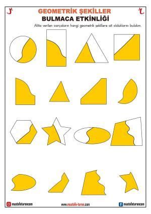 Okul Ncesi Geometrik Ekiller Kavram Etkinlikleri Okul Ncesi