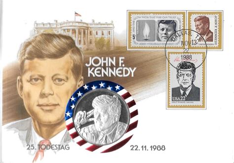 Münzbrief Medaille 25 Todestag John F Kennedy 1988 Acheter sur Ricardo