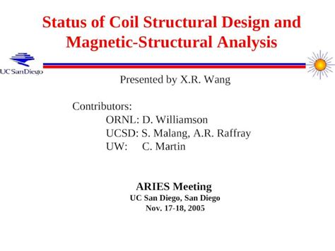 PPT Status Of Coil Structural Design And Magnetic Structural Analysis