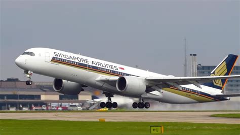 Singapore Airlines Airbus A350 900 9v Sme Lovely Takeoff From