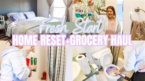 New Year Home Reset Extreme Clean Declutter With Me Grocery Haul