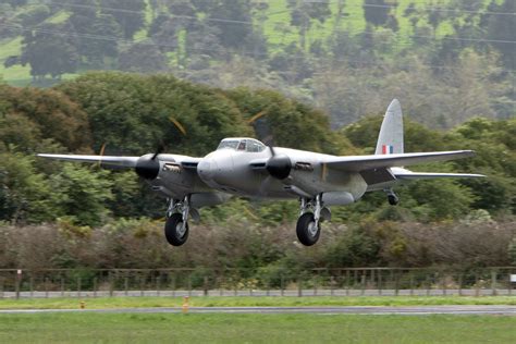 FHCAM's Mosquito during it's first test flight in New Zealand. This gorgeous plane is heading to ...