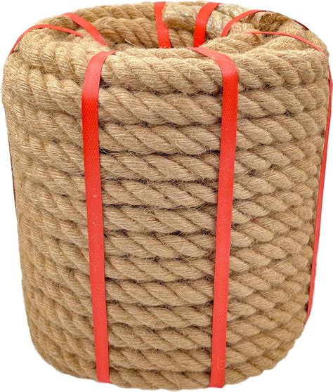 Amazon Natural Hemp Rope 1 In X 100 Ft Twisted Manila Rope Thick