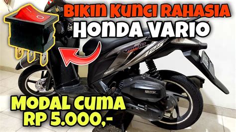 Cara Pasang Saklar Rahasia Motor Honda Vario Youtube