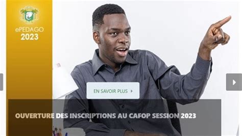 Concours D Entrée Au CAFOP 2023 Calendrier Procédure Et Conditions De