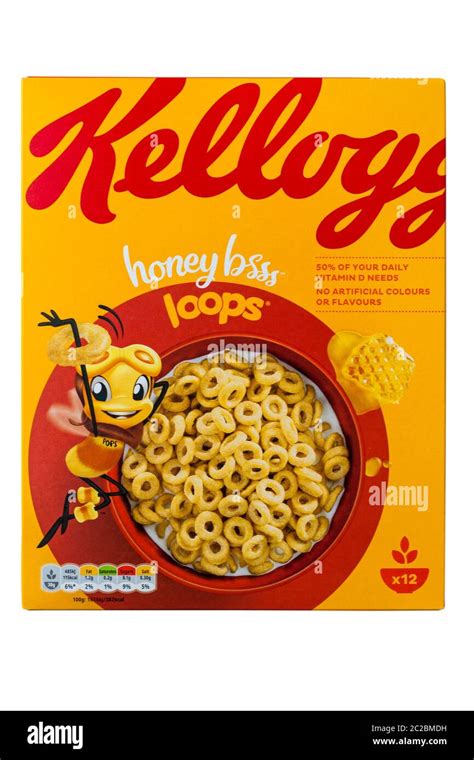 Box Of Kelloggs Honey Loops Honey Bsss Loops Cereals Breakfast