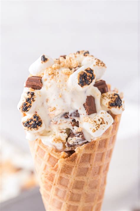 Smores Ice Cream No Churn Recipe Princess Pinky Girl