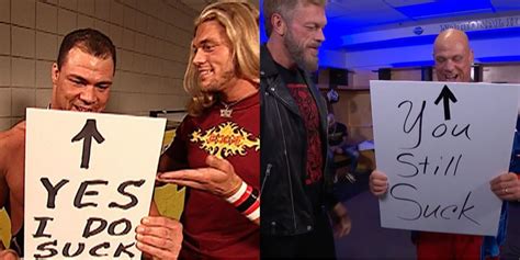 Kurt Angle And Edge Recreate Iconic Wwe Segment On Raw