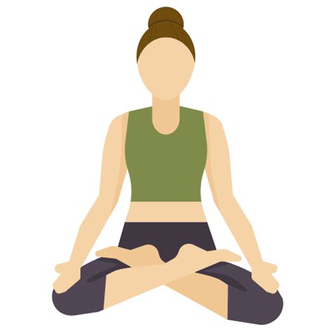 Yoga pose dDara Flat icon