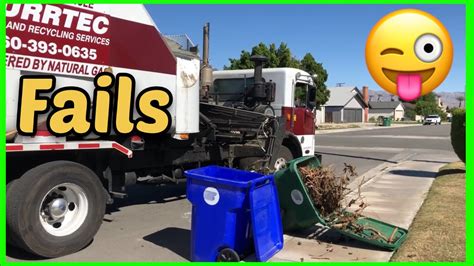 Garbage Truck Fails Garbage Truck Fail Funny Garbage Truck Moments