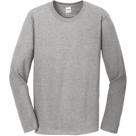 Gildan 64400 Softstyle Long Sleeve T Shirt Sport Grey