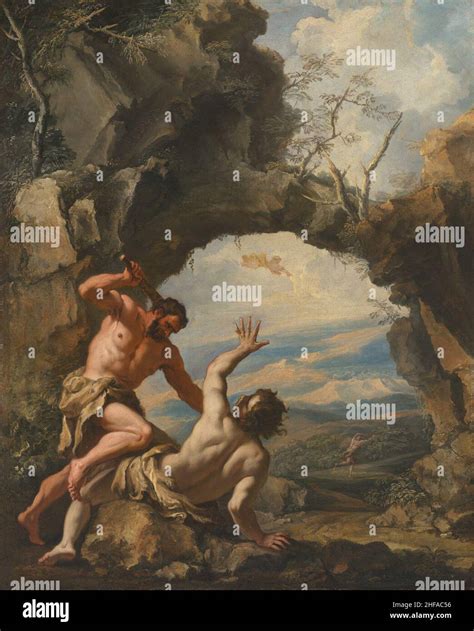 Sebastiano ricci and marco ricci cain smiting abel with gods ...