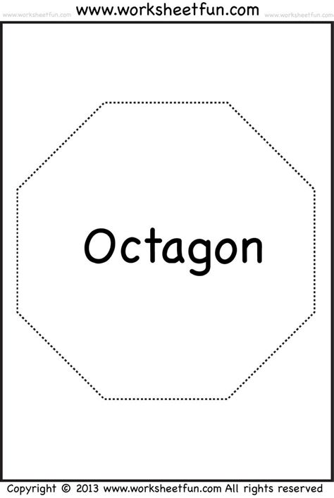 Shapes Pentagon Hexagon Heptagon Octagon Nonagon Decagon