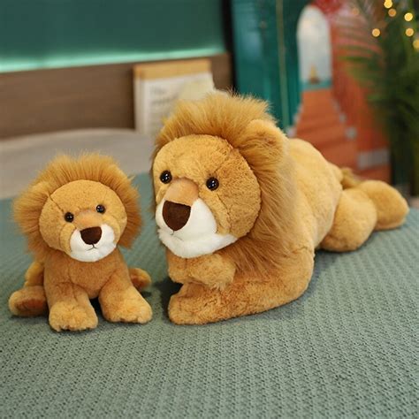 Sitting Stuffed Lion and Lying Lion Stuffed Animal [ Free Shipping ]