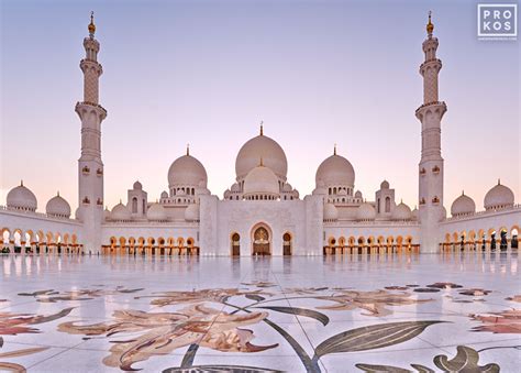 Sheikh Zayed Grand Mosque at Dusk - Abu Dhabi Fine Art Photos - PROKOS