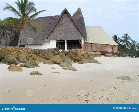 African Beach House Stock Image Image Of Blue Boardwalk 22942641